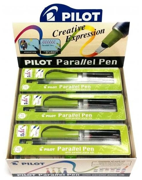 Pilot Упаковка из 12 перьевых ручек для каллиграфии "Parallel Pen" 3.8мм