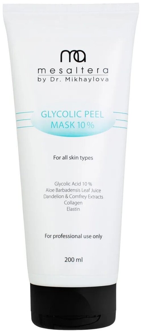 MESALTERA by Dr. Mikhaylova маска-пилинг Glycolic Peel Mask 10%, 200 мл