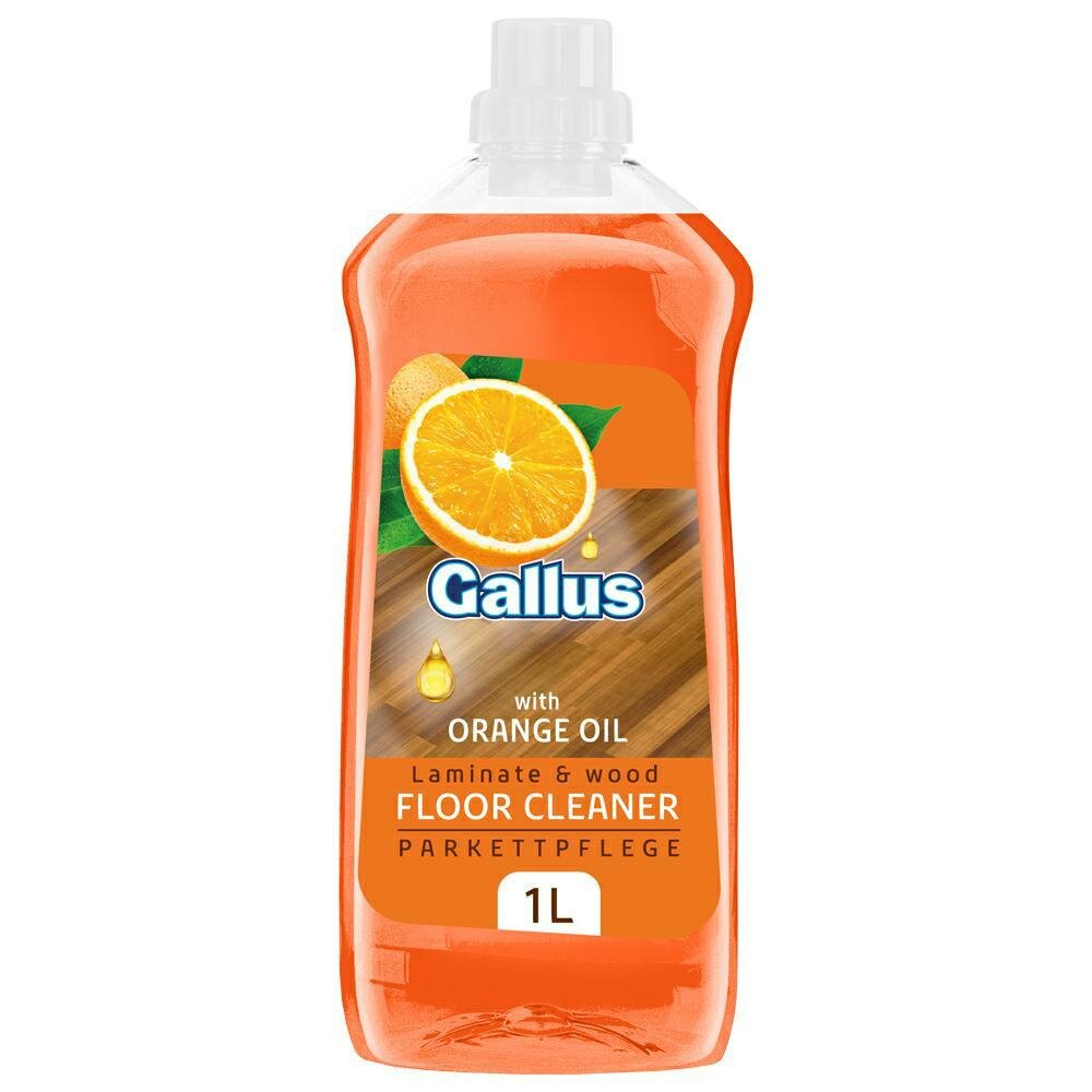 Жидкость для мытья полов и ламината Gallus с маслом апельсина 1л
