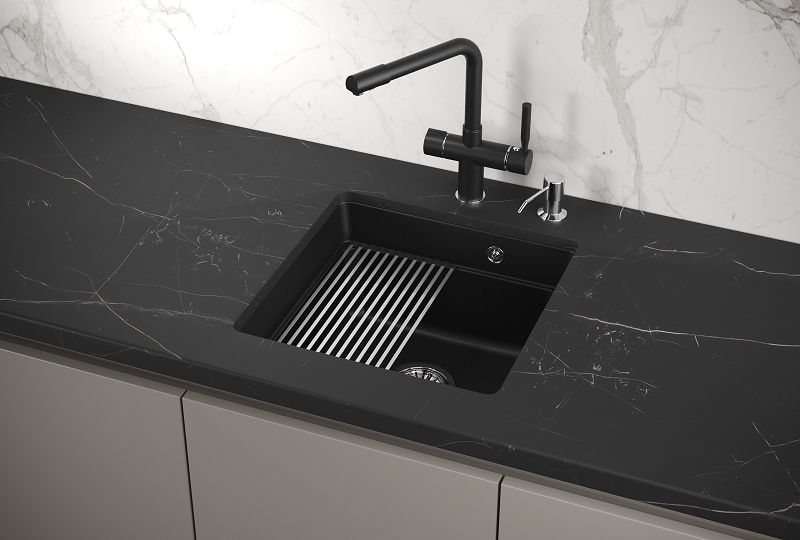 Кухонная мойка Granula KS-4501U, шварц