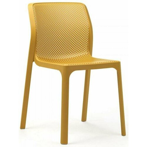 Стул пластиковый Bit желтый 11388₽