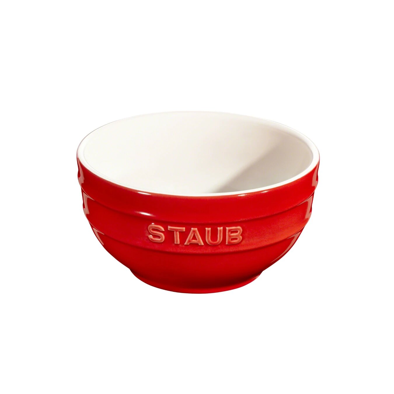 Миска Staub Ceramics 40511-812, керамическая, 14см, красная, 0,7л