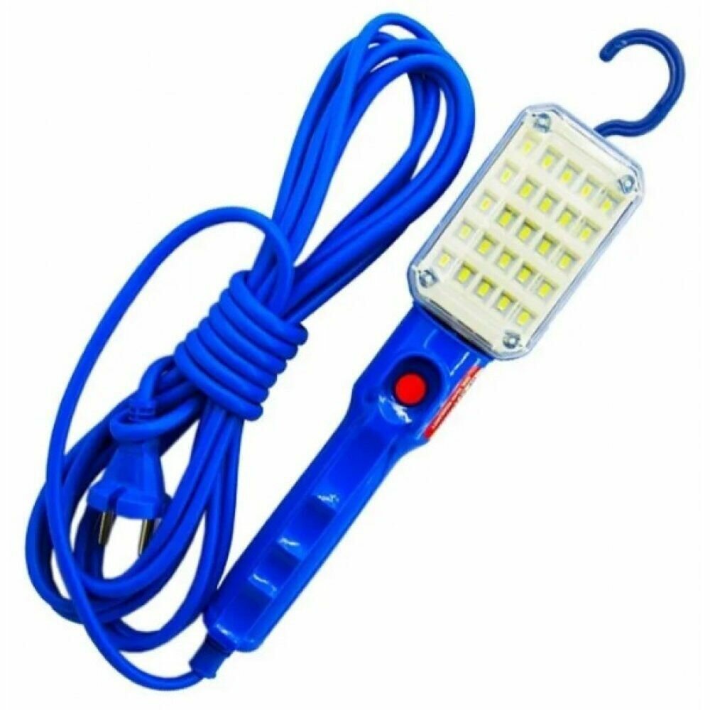 Светильник переносной светодиодный синий 220В, шнур 10м