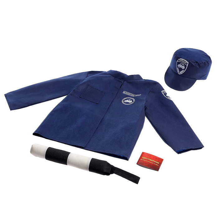 ИгровойКостюм ДПС-1 (куртка, кепка, с аксессуарами) (текстиль) (в пакете) 97817, (ООО ПК "Лидер")