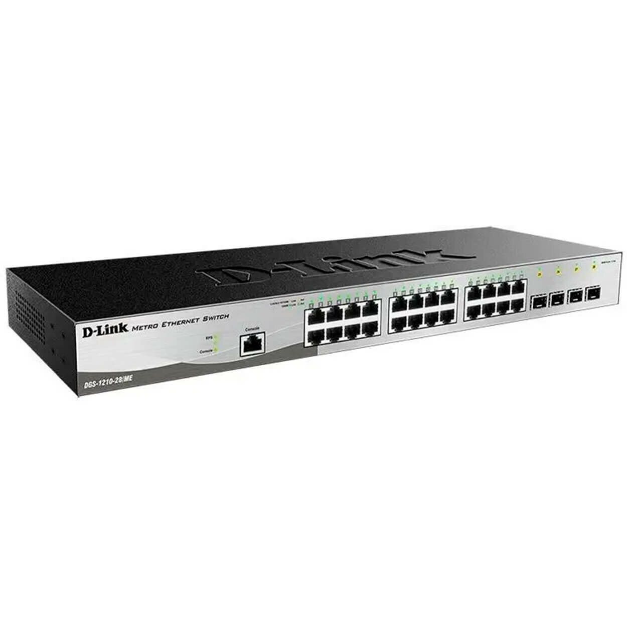 Коммутатор D-Link DGS-1210-28/ME/B2A, L2 Managed Switch with 24 10/100/1000Base-T ports and 4 1000Base-X SFP ports.16K Mac address, 802.3x Flow Control, 4K of 802.1Q VLAN, 802.1p Priority Queu (DGS-12 - фото №10