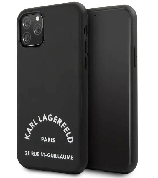 Чехол CG Mobile Karl Lagerfeld PU Leather Rue Saint Guillaume Hard для iPhone 11 Pro Max, цвет Черный (KLHCN65NYBK)