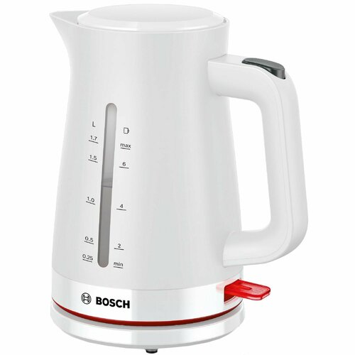 Bosch Электрический чайник MyMoment TWK3M121, белый чайник bosch twk3a011 2400вт 1 7л пластик белый