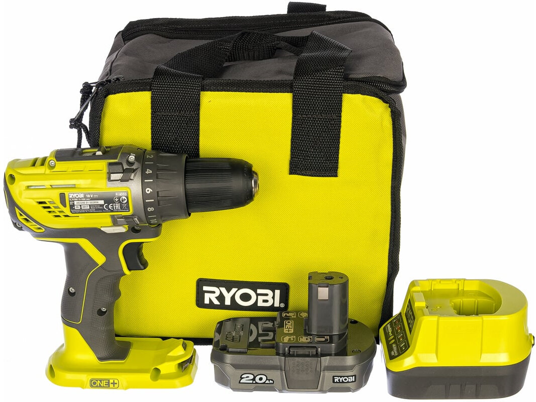 Дрель-шуруповёрт Ryobi R18DD3-120S