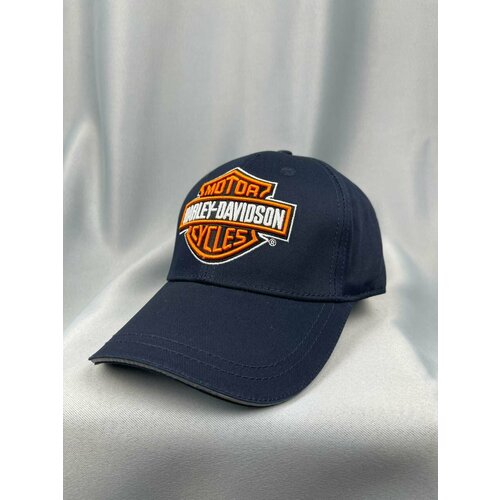 фото Бейсболка harley-davidson харлей мото кепка, размер one size, синий