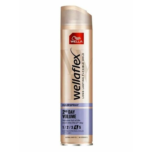 Wella Лак для волос Wellaflex Объём до 2-х дней, экстрасильная фиксация, 250 мл