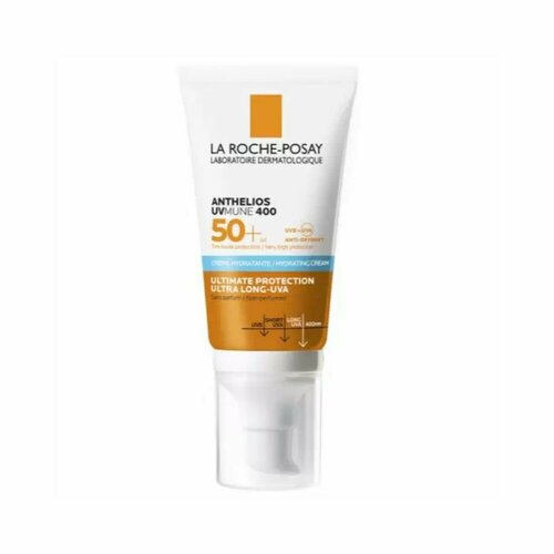 La Roche-Posay Anthelios UVMUNE 400 Hydrating Cream Солнцезащитный увлажняющий крем для лица и кожи вокруг глаз SPF 50+, 50 мл