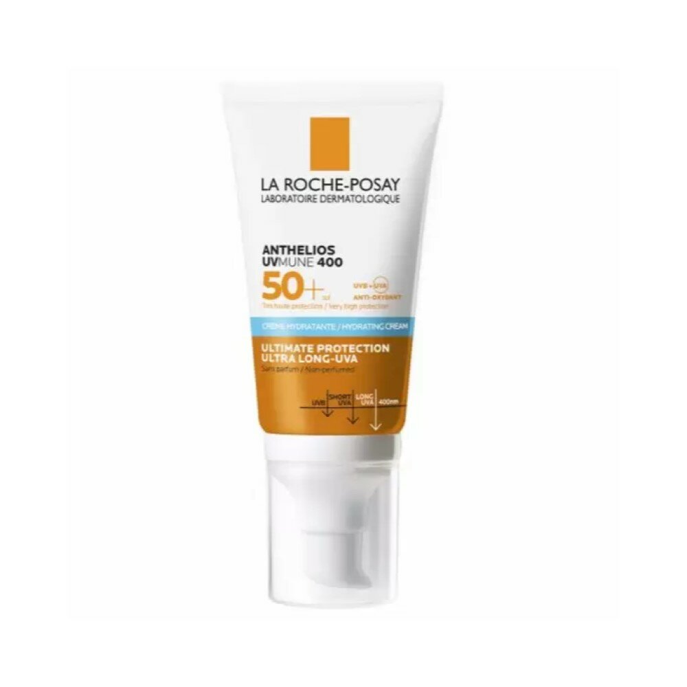 La Roche-Posay Anthelios UVMUNE 400 Hydrating Cream Солнцезащитный увлажняющий крем для лица и кожи вокруг глаз SPF 50+, 50 мл