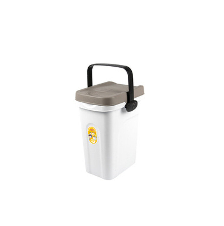 Stefanplast Белый контейнер для корма, серый, 7л (Pet food Container 7 lt. white bodylight dove grey lid) 98551, 1 кг