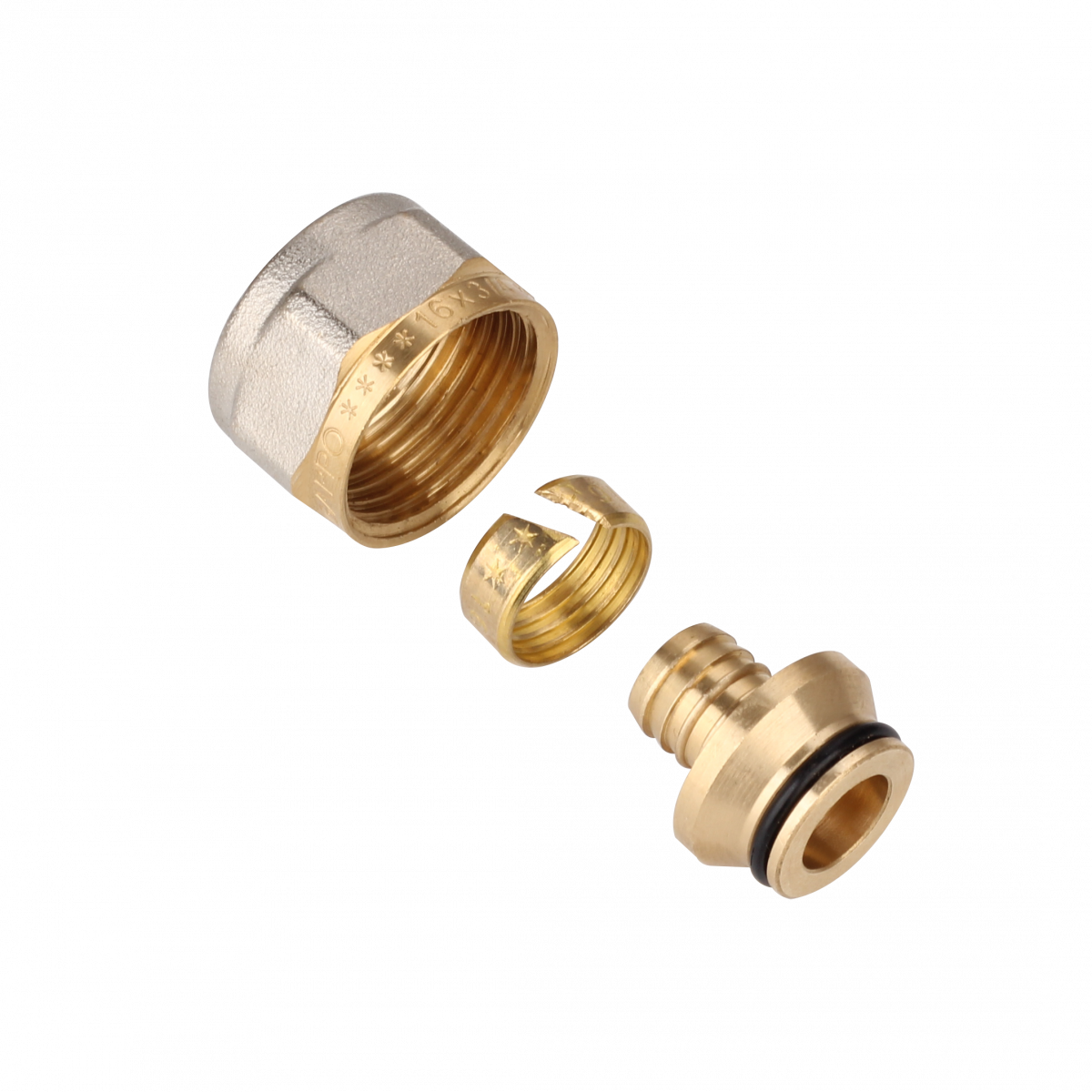 фото Соединитель «Евроконус» для полиэтиненовых труб Gappo G437.16, 16(2,0) мм х 3/4"