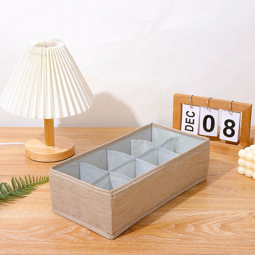 Органайзер, органайзер для хранения в шкаф, контейнер для хранения одежды, органайзер для нижнего белья, контейнер для хранения, органайзер для вещей, коробка для хранения, органайзер для хранения вещей, ящик для хранения плешоп без крышки, 8 отделений