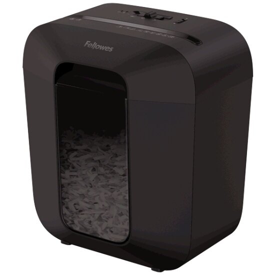 Шредер Fellowes Powershred LX25, DIN P-4, 4х37мм, 6 лст, 11,5 лтр, уничт: скрепки, скобы, карты, шт