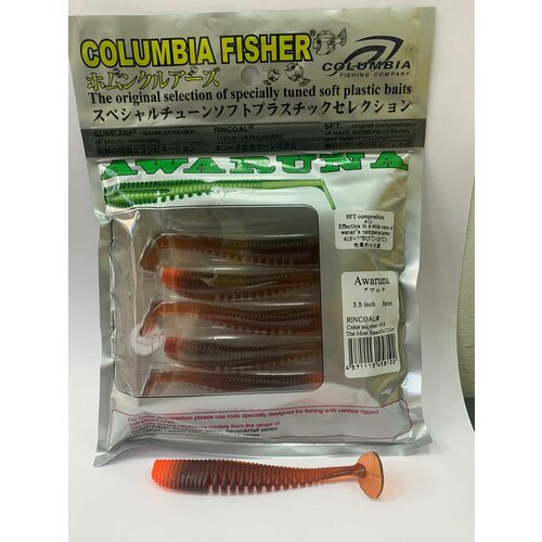 Силиконовые приманки Columbia Fisher Твистер AWARUNA 6 штук