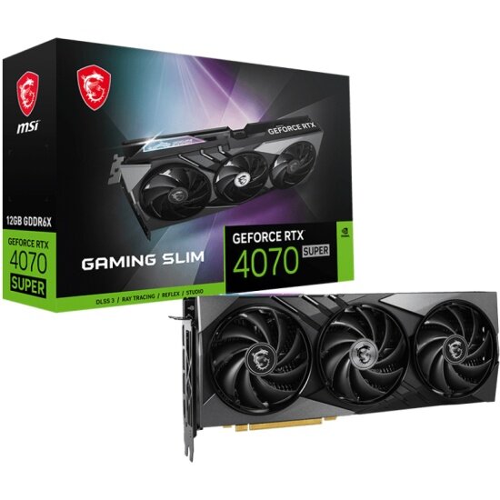 Видеокарта Msi GeForce RTX 4070 SUPER GAMING SLIM 12G