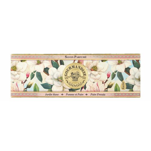 GOURMANDISE Набор натурального парфюмированного мыла (Белый сад + Яблоко и Груша + Груша Фрезия), 3х100 г