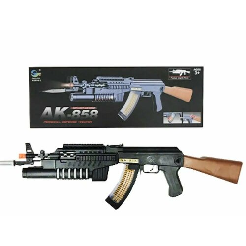 Автомат AK-47 (штык-нож) AK858 на батарейках автомат на батарейках ak 85d