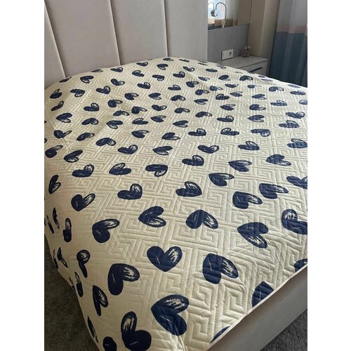 Покрывало двустороннее на кроватьдвуспальное 2-спальное хлопокхб 1520₽