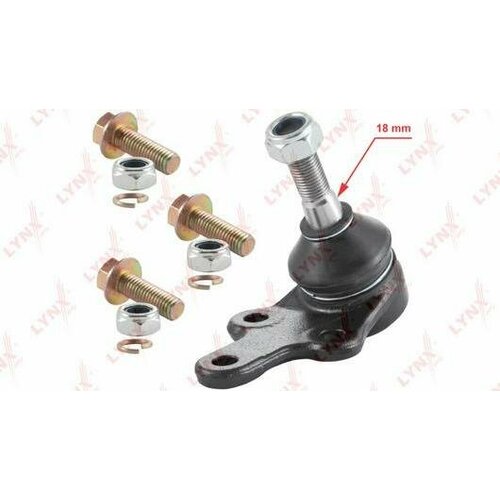 Шаровая опора нижняя L/R подходит для Ford C-Max 1.6-2.0 07>/ Focus II 1.4-2.0 05>, VOLVO S40/V50 1.6-2.4 06> C1146LR lynx 1шт