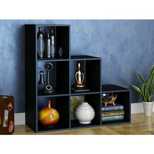 Стеллаж для книг 6 секции лесенка 