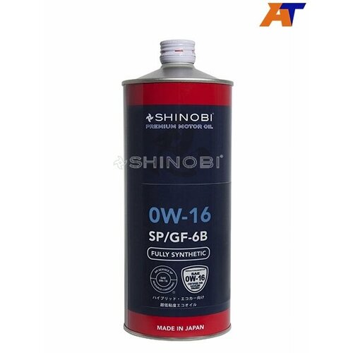 Масло моторное синтетическое SHINOBI SP GF-6B 0W-16 1L 2325₽