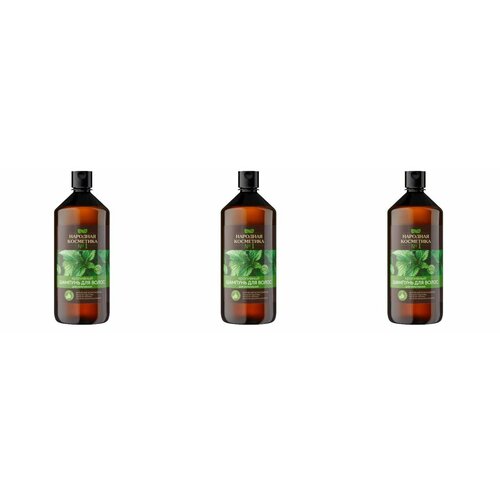 Народная косметика № 1 Шампунь для волос, Крапивный, 1000 мл, 3 шт