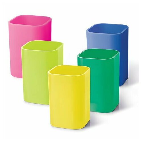 Подставка-органайзер стакан для ручек 5 цветов ассорти 220533 252₽