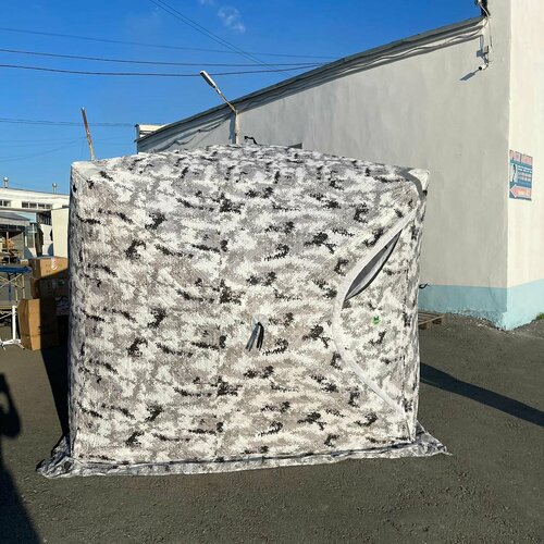 Куб Зимняя утепленная палатка 200x200, 3 слоя, 4 места, цвет пиксель