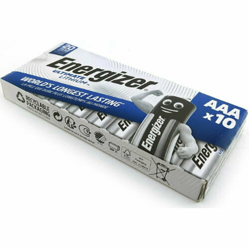 Батарейка AAA литиевая Energizer Lithium Ultimate FR03-10BL 1.5V в коробке 10шт.