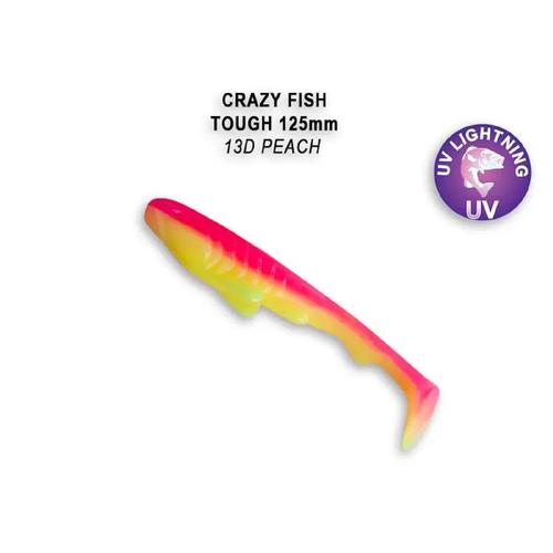 Силиконовая приманка мягкая съедобная Crazy Fish Tough 5