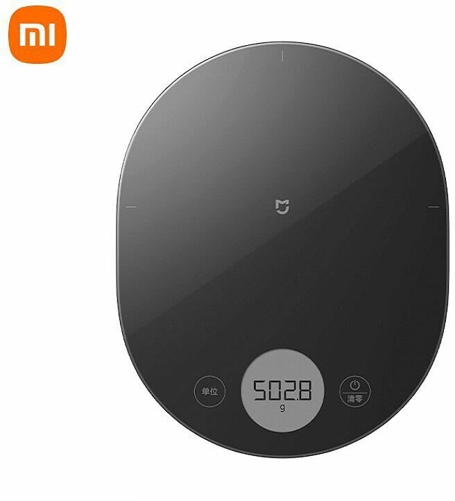 Картинки Высокоточные электронные кухонные весы Xiaomi Mijia, до 3 кг, диапазон 0,1 г, CN, черные