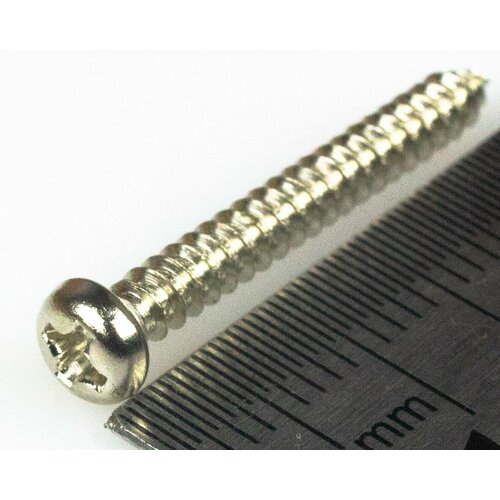 Partsland саморез для крепления звукоснимателя (2.9 x 22 мм), никель