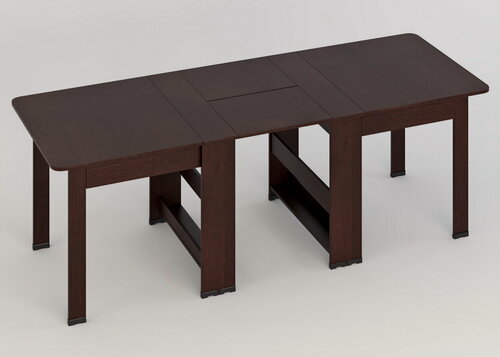 Изображение товара Стол-книжка СКР-17-Р (2300 мм) Венге раскладной, обеденный, 78.8х87.0х230.0 см, россия
