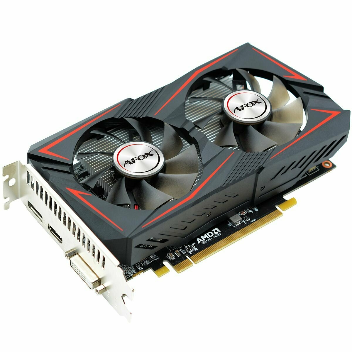 Видеокарта Afox RX550 4GB GDDR5 128bit DVI DP HDMI 2FAN RTL — фото 1
