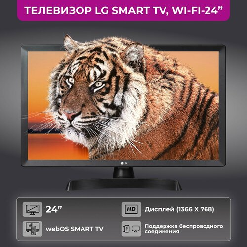 Телевизор LG 24 дюйма HD черный 24TQ510S-PZ 30141₽