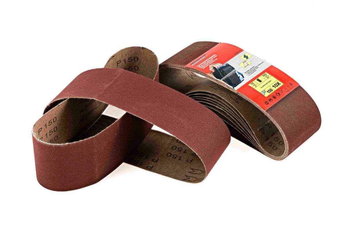 Лента шлифовальная бесконечнaя Orientcraft 75x457 мм, P40, уп. 10 шт.