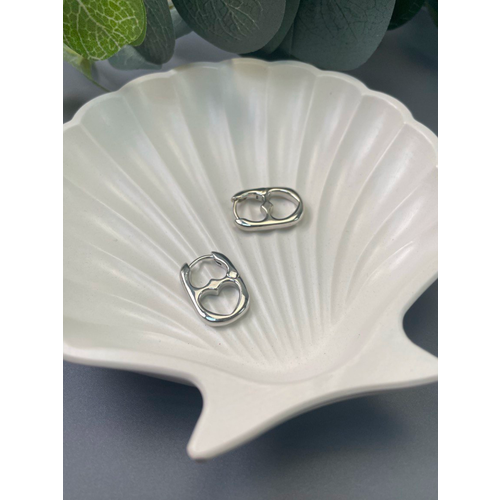 Серьги двусторонние каффы DRAKON IRG серебристый 329₽