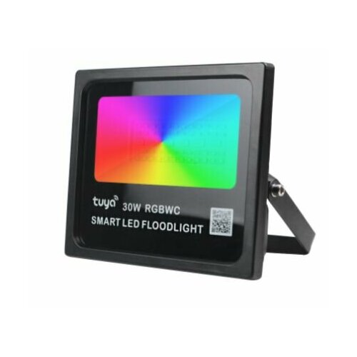 Умный светодиодный уличный Wi-Fi 30 Вт прожектор RGB+ Белый с Яндекс Алисой, Google Assistant, Smart Life (СФ)