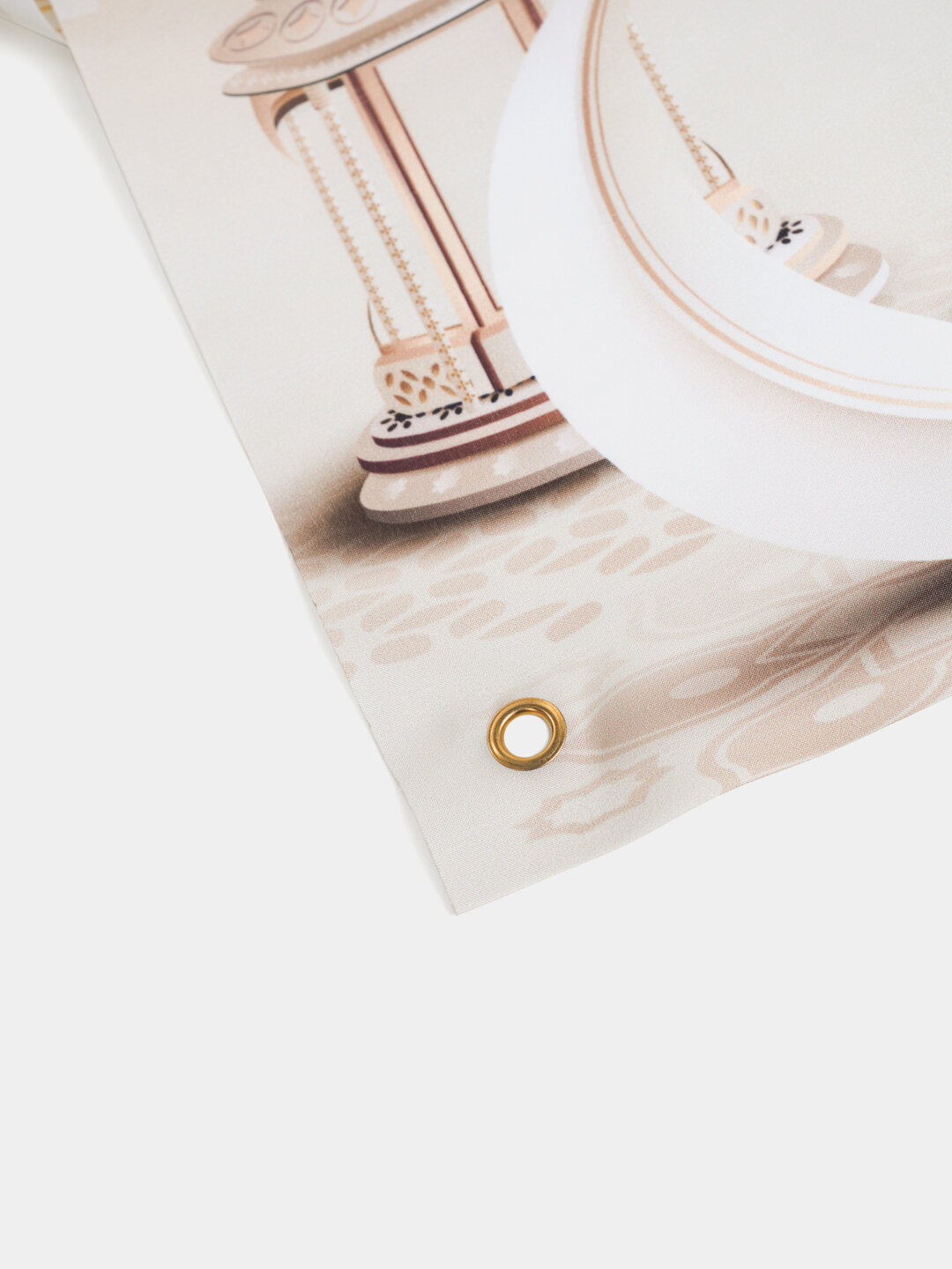 Украшение на дверь Ramazon Muborak, 1.80-30 см Белый — фото 1