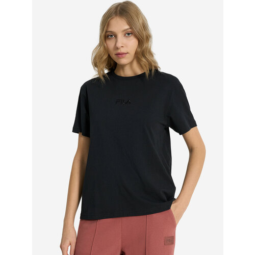 фото Футболка спортивная fila women's essentials ss t-shirt, размер 50-52, черный