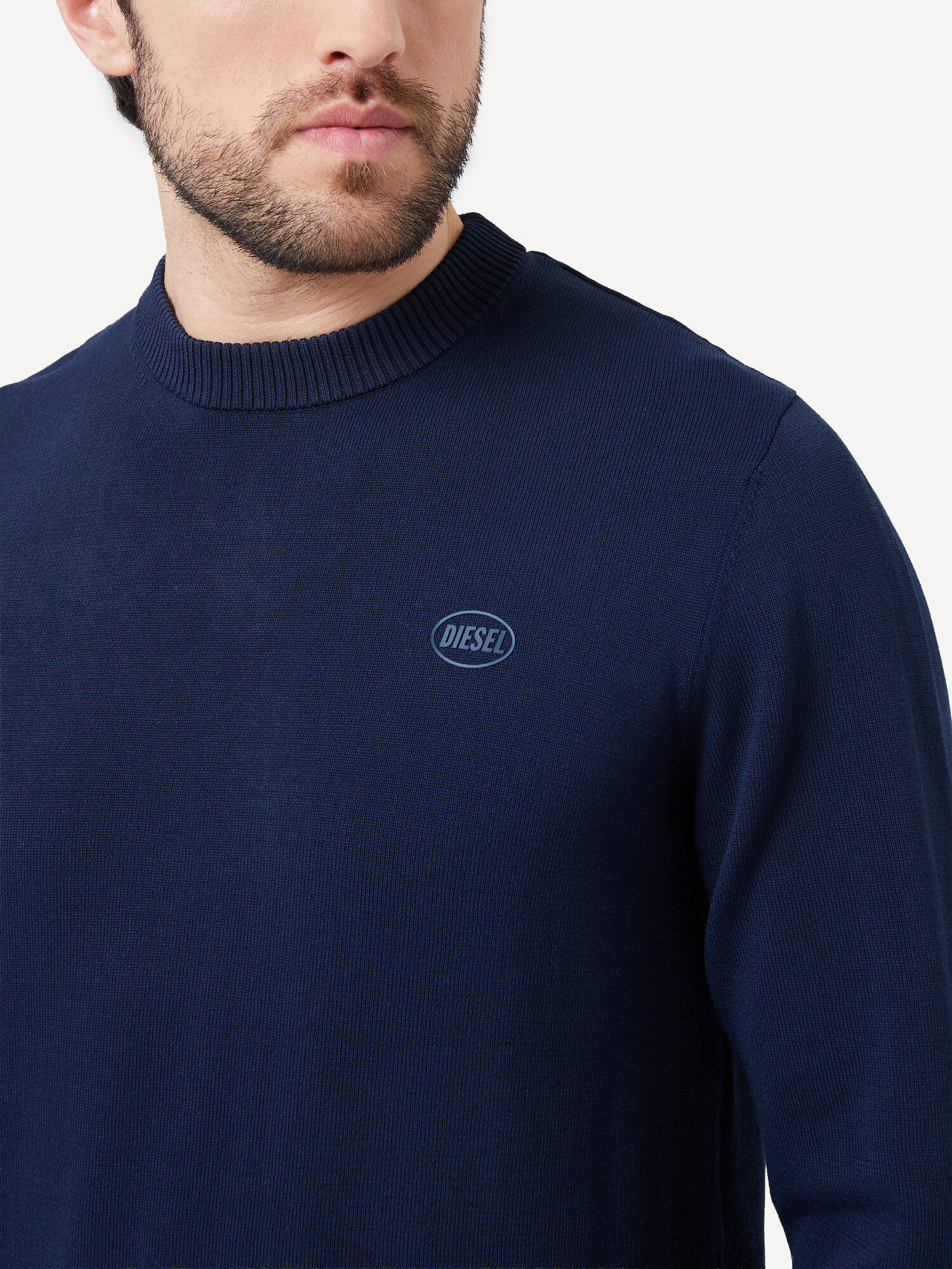 Джемпер DIESEL, размер L, темно-синий — фото 1