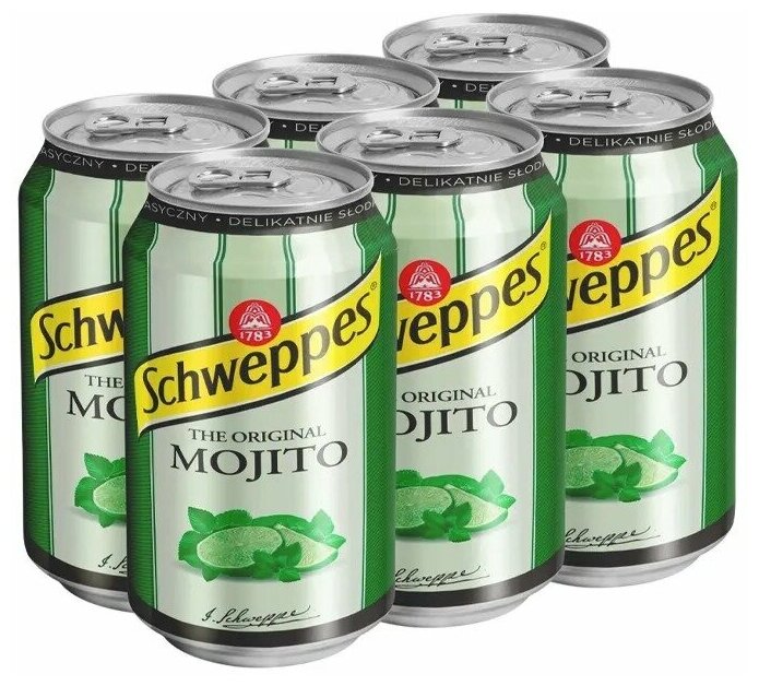Газированный напиток Schweppes Mojito со вкусом мохито (Польша) 330 мл (6 шт)