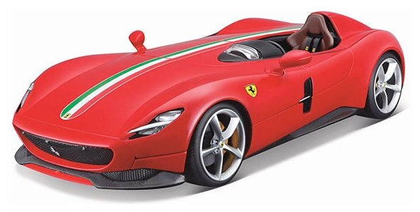 Bburago Коллекционная Машинка Феррари 1:18 Ferrari Monza SP1, красная