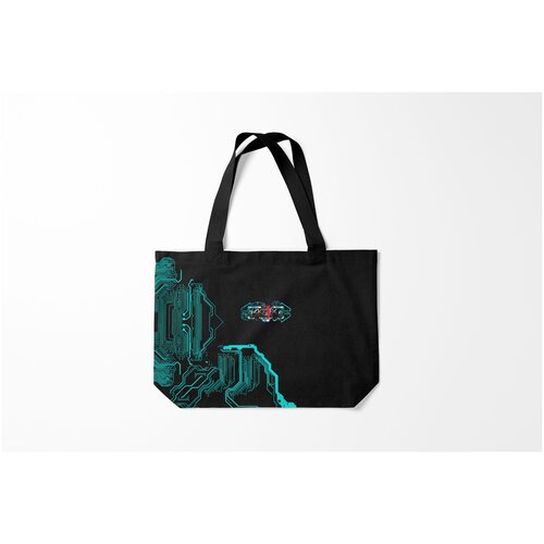 фото Сумка-шоппер / 46х35 см / рок / skrillex burnettie