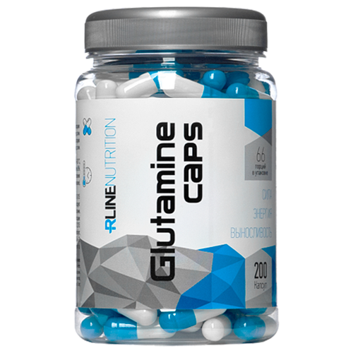 Аминокислота RLINESportNutrition Glutamine Caps, нейтральный