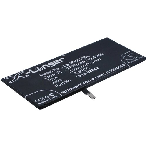 Аккумулятор CS-IPH612SL для iPhone 6S Plus 3.8V / 2750mAh / 10.45Wh аккумулятор cs iph172sl для iphone 5se 3 82v 1620mah 6 19wh