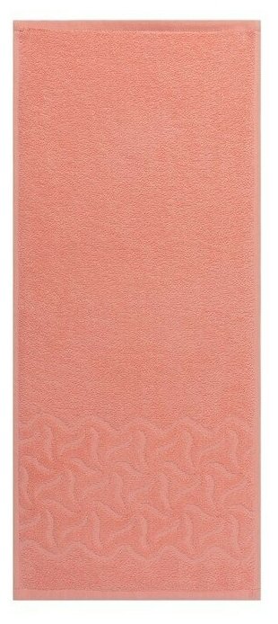 Полотенце махровое Радуга, цвет 50х90 см, цвет персик - фотография № 4